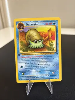 Pokemon Cards Omanyte 52/62 1ST EDITION Fossil WOTC Common - Image 1