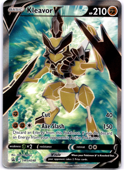 Pokemon TCG Kleavor V SWSH248 SWSH Sword & Shield Promo Cards Holo Near Mint - Image 1