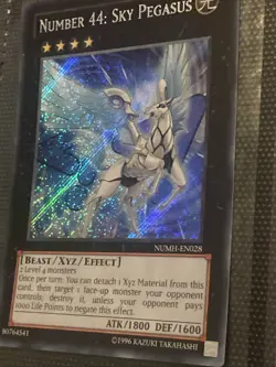 Yugioh Card TCG Number 44: Sky Pegasus NUMH-EN028 Secret Rare Unlimited Edition - Image 2