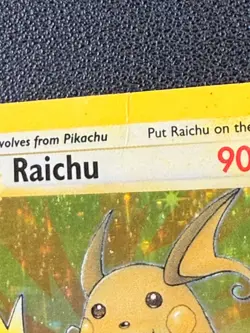 Raichu 14/62 Holo Rare Fossil 1st Edition Pokemon Card- MP - Image 4