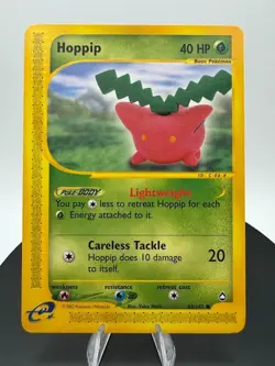 Hoppip 83/147 Aquapolis Pokemon Card Yuka Morii - Image 1