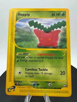 Hoppip 83/147 Aquapolis Pokemon Card Yuka Morii - Image 3