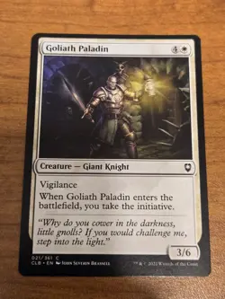 MTG Commander Legends D&D - Goliath Paladin - CLB 21 - Regular - Image 1