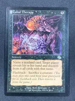 MTG Magic the Gathering Cabal Therapy (62/143) Judgment LP - Image 1