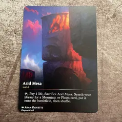 Arid Mesa - Custom Art MTG Magic The Gathering Playtest Card - Image 1