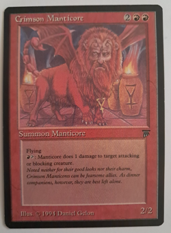 Crimson Manticore LP Legends MTG Magic the Gathering - Image 1