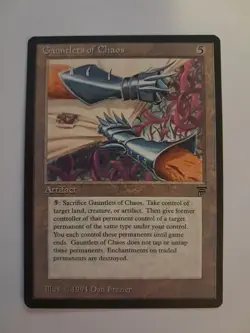Gauntlets of Chaos LP Legends MTG Magic the Gathering - Image 1
