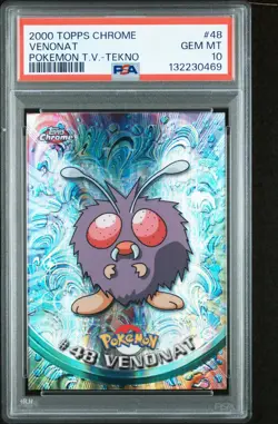 PSA 10 Pokemon Topps Chrome Tekno Series 1 Venonat #48 ( POP 11 ) - Image 1
