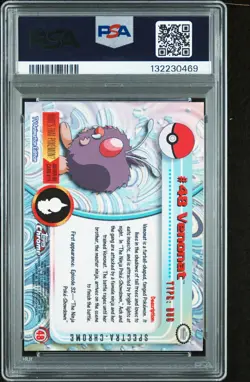 PSA 10 Pokemon Topps Chrome Tekno Series 1 Venonat #48 ( POP 11 ) - Image 2