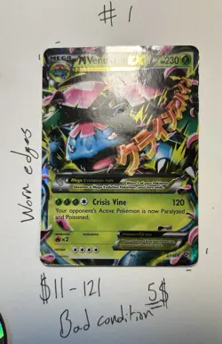 Pokemon TCG EX, V, GX Foil Card Lot - Mega Venusaur, Flareon V, Armored Mewtwo - Image 2