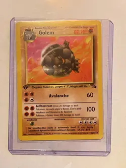 Golem - 1st Edition - Base Set - Pokemon Trading Card Game - Image 1