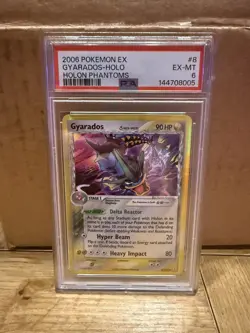 2006 POKEMON EX HOLON PHANTOMS #8 GYARADOS-HOLO PSA 6 - Image 2