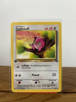Pokemon TCG Jigglypuff Jungle 1st Edition Common 54/64 - Image 1