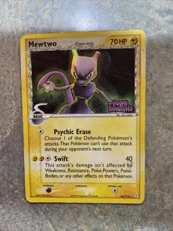 Mewtwo Delta Species 24/110 Reverse HOLO EX Holon Phantoms Stamped Pokemon Card - Image 1