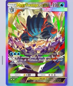 Mega Swampert EX Rainbow Fantastical Parade Pokemon TCG Pocket 2 Star (English) - Image 1