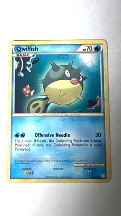 Qwilfish 50/123 - HeartGold SoulSilver - Common - 2010 - Pokemon TCG - NM - Image 1