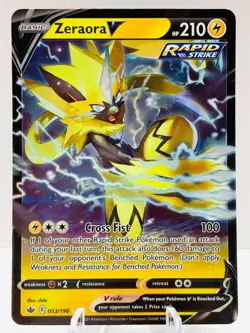 Pokemon Zeraora V 053/198 Chilling Reign Sword & Shield ULTRA RARE - Image 2