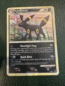 Umbreon Cracked Ice Holo 010/090 Pokemon Deck Exclusives Rare Foil - Image 1
