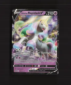 Galarian Rapidash V SWSH111 Sword & Shield Black Star Promo Holo Pokemon Card NM - Image 1