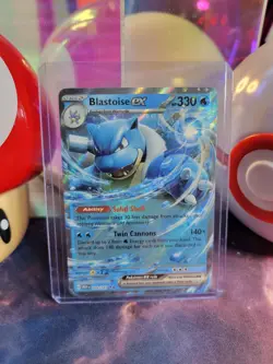 Blastoise Ex 9/165 Pokemon TCG S&V 151 Double Rare Holo NM - Image 1