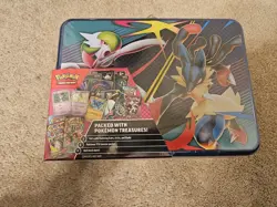 Pokemon Mega Evolution Treasure Chest Lunchbox Tin - Image 1