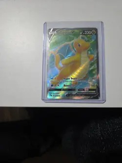 Dragonite V 76 / 78 Pokemon GO 2022 Full Art Holo Ultra Rare NM EN - Image 1