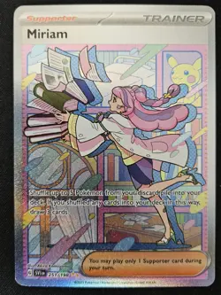 Miriam 251/198 Scarlet & Violet Special Illustration Rare Holo Pokemon 2023 NM - Image 1