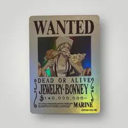 One Piece collectors card, Jewelry Bonney, OP-WA201-TJL-04 - Image 1