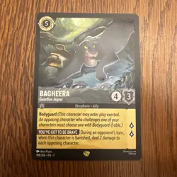 Disney Lorcana Legendary Bagheera Guardian Jaguar 198/204 Archazia’s Island - Image 1