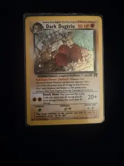 Pokemon Dark Dugtrio 6/82 Team Rocket Holo Rare 50 HP Unlimited English Card - Image 1