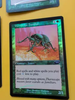 Thornscape Familiar x2 & Battlemage x2 MTG 4 Card. Planeshift. VINTAGE FOIL - Image 2