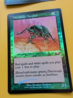 Thornscape Familiar x2 & Battlemage x2 MTG 4 Card. Planeshift. VINTAGE FOIL - Image 3