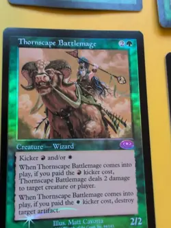 Thornscape Familiar x2 & Battlemage x2 MTG 4 Card. Planeshift. VINTAGE FOIL - Image 4