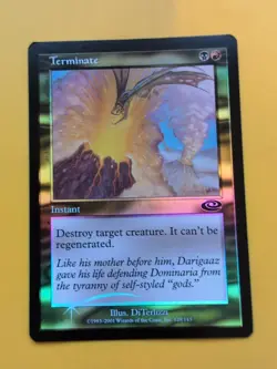 Terminate. Instant. MTG Card. Planeshift .OLD VINTAGE FOIL - Image 2