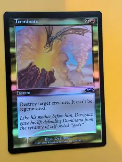 Terminate. Instant. MTG Card. Planeshift .OLD VINTAGE FOIL - Image 3