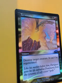 Terminate. Instant. MTG Card. Planeshift .OLD VINTAGE FOIL - Image 5