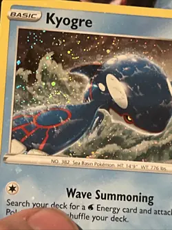 HOLO BLEED ERROR DOUBLE SWIRL 🌀💫 Kyogre 036/159 Cosmos Holo Pokemon Card Promo - Image 2