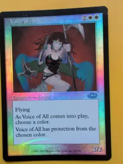 Voice of All. Angl. MTG Card. Planeshift.OLD VINTAGE FOIL - Image 3