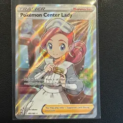 Pokemon Center Lady 185/185 Pokemon Vivid Voltage Rare Ultra Near Mint Card 1 - Image 1