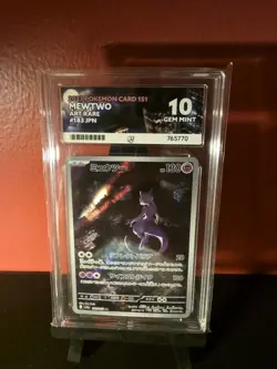 Pokemon Mewtwo TCG Card 183/165 SV2a Japanese 151 ACE 10 - Image 1