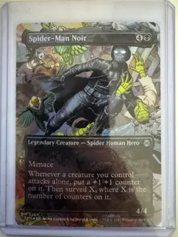 Spider-Man Noir (Borderless) FOIL U Marvel's Spider-Man #0204 NM MTG ENG - Image 1