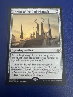 Throne of the God-Pharaoh – MTG Rare – Amonkhet – Near Mint – Free Shipping - Image 1