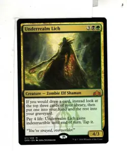 MTG SkeenAB Underrealm Lich from Guilds of Ravnica. NM. - Image 1