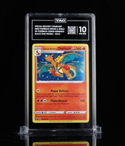 2022 POKEMON SWSH075 SPECIAL DELIVERY CHARIZARD - HOLO TAG 10 - POP 16 - Image 1