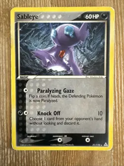 Sableye - 31/110 - Rare (EX Holon Phantoms) Pokemon TCG 2019 DMG - Image 1