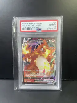 2020 POKEMON SWORD & SHIELD DARKNESS ABLAZE #020 FULL ART/CHARIZARD VMAX PSA 10 - Image 1