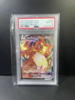 2020 POKEMON SWORD & SHIELD DARKNESS ABLAZE #020 FULL ART/CHARIZARD VMAX PSA 10 - Image 2