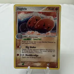 2006 Pokemon EX Crystal Guardians Dugtrio Holo 5/100 MP - Image 1