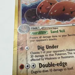 2006 Pokemon EX Crystal Guardians Dugtrio Holo 5/100 MP - Image 2