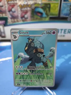 Pokemon Golurk Black Bolt Illustration Rare IR 123/086 NM - Image 1